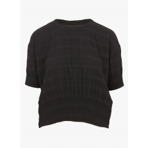 Cotelac - Top met ronde hals en textuur - 4 Maat - Zwart