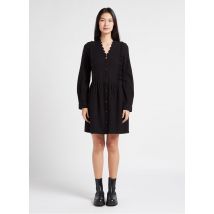 I Code - Korte - katoenen jurk met v-hals - 34 Maat - Zwart