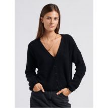 Des Petits Hauts - Strick-mix-jacke mit v-ausschnitt - Größe 1 - Schwarz