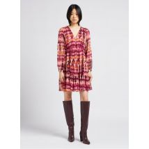 Sud Express - Kurzkleid mit v-ausschnitt und print - Größe M - Rosa