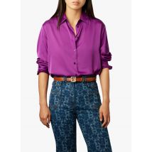 Gerard Darel - Blouse met klassieke kraag - 38 Maat - Paars