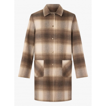 Gerard Darel - Manteau col classique en laine mélangée - Taille 38 - Marron