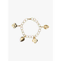 Victoire Studio - Bracelet à charms-fleurs en laiton doré - Taille Unique - Doré