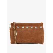 Mila Louise - Suède schoudertas - Een Maat - Bruin