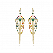 Hipanema - Ohrhänger aus messing - Einheitsgröße - Mehrfarbig