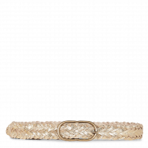 Pieces - Leren ceintuur met gesp - 90 Maat - Goudkleurige