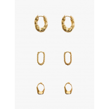 Mango - Pack of fashion hoop earrings - Einheitsgröße - Golden
