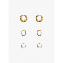 Mango - Pack of fashion hoop earrings - Einheitsgröße - Golden