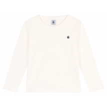 Petit Bateau - Camiseta de algodón con cuello redondo - Talla 3A - Blanco