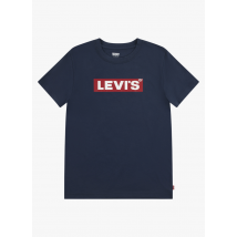 Levi's Kids - Camiseta recta de mezcla de algodón con cuello redondo - Talla 4A - Azul