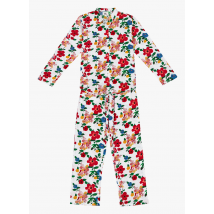 Lucas Du Tertre - Conjunto de pijama de algodón con estampado floral - Talla S - Rojo