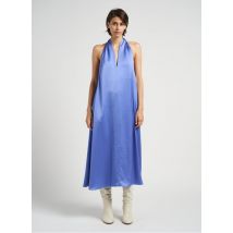 Samsoe Samsoe - Robe longue dos nu - Taille XS - Bleu