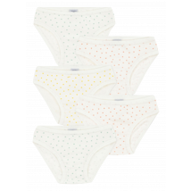 Petit Bateau - Setje met 5 katoenen slips - 6A Maat - Multikleurig