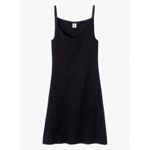 Petit Bateau - Baumwoll-negligé mit rundhalsausschnitt - Größe L - Schwarz