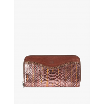 Mila Louise - Carteras de piel metalizada - Talla única - Marrón