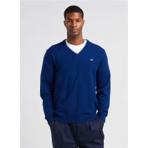 Gant - Jersey de lana con cuello de pico - Talla 3XL - Azul