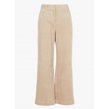 Moss Copenhagen - Pantalon coupe droite en coton côtelé - Taille XS - Beige