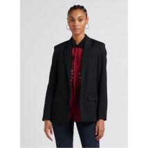 Ikks - Rechte - gestreepte blazer - 44 Maat - Zwart