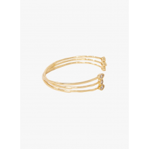 Maje - Pulsera de latón con strass - Talla única - Dorado