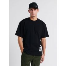 Edwin - Oversized - katoenen t-shirt met zeefdruk - L Maat - Zwart