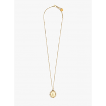 Palas - Collier avec pendentif en acier inoxydable - Taille Unique - Bleu