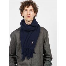 Polo Ralph Lauren - Rechthoekige wollen sjaal - Een Maat - Blauw