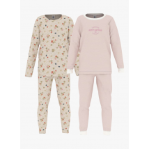 Petit Bateau - Setje met 2 pyjama's van katoen - 10A Maat - Multikleurig