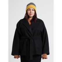Gina Tricot - Manteau col tailleur ceinturé - Taille L - Noir