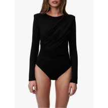 Undress Code - Body met ronde hals en schoudervulling - XS Maat - Zwart