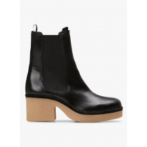 Anonymous Copenhagen - Bottines à talon en cuir lisse - Taille 41 - Noir