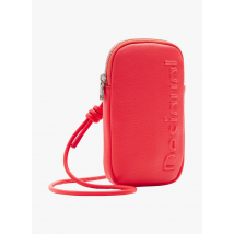Desigual - Etui de téléphone portable à logo en relief - Taille Unique - Rouge