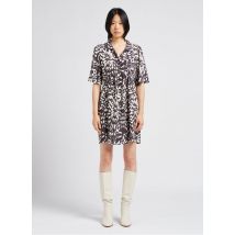 Grace Et Mila - Kurzkleid mit hemdkragen und print - Größe L - Schwarz