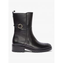 Anaki - Gladde - leren laarzen - 41 Maat - Zwart