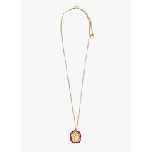 Palas - Halskette mit anhänger aus edelstahl - Einheitsgröße - Rot