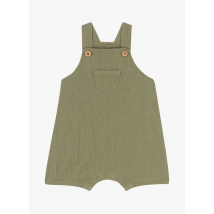Petit Bateau - Kurze latzhose aus baumwollgaze - Größe 3M - Grün