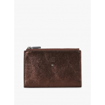 Mila Louise - Portefeuille pailleté en cuir - Taille Unique - Marron