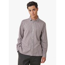 Harris Wilson - Geruite - katoenen blouse met klassieke kraag - L Maat - Rood