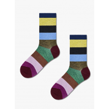 Happy Socks - Dunne - gestreepte sokken met pailletten - 39/41 Maat - Rood