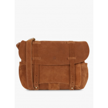 Mila Louise - Bernie - schoudertas van splitleer - Een Maat - Bruin