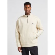 Calvin Klein - Sweatshirt aus baumwolle mit reißverschluss-kragen - Größe L - Grau