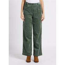 Sessun - Pantalon ample en velours de coton côtelé - Taille 36 - Vert