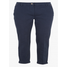 Caroll - Pantalon droit en coton stretch - Taille 40 - Bleu