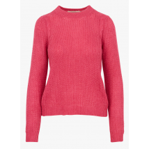 La Fee Maraboutee - Pull col rond en côtes perlées - Taille M - Rose