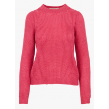 La Fee Maraboutee - Pull col rond en côtes perlées - Taille S - Rose