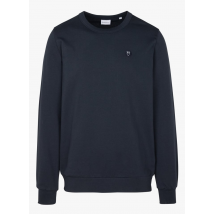 Knowledge Cotton Apparel - Sweat droit col rond en coton bio - Taille S - Bleu