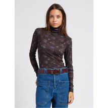 Soeur - Top recto con cuello alto de algodón estampado - Talla 34 - Multicolor