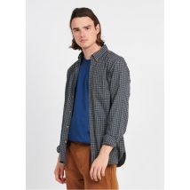 Atelier Prive - Camisa slim fit de algodón con cuello americano y estampado vichy - Talla 37/38 - Verde