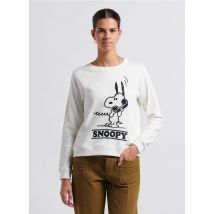 Swildens - Sweat col rond brodé en coton - Taille S - Blanc