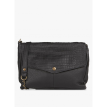 Pieces - Bolso bandolera de piel - Talla única - Negro