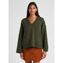Moss Copenhagen - Sweatshirt ample encolure v - Taille XS/S - Vert